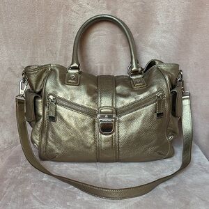 Michael Kors Metallic Gold Shoulder Bag Purse